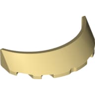 Windscreen 3 x 6 x 1 Curved with Rectangular Stud Holder in Bottom