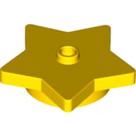 Plate Special 5-Point Star 4 x 4 2/3 with One Stud