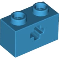 Technic Brick 1 x 2 with Axle Hole Type 1 [+ Opening] and Bottom Pin