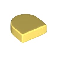 Tile Round 1 x 1 Half Circle