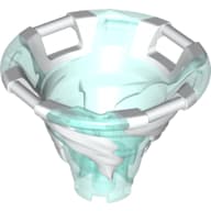 Cone Reverse with 4 Handles, Spinner, with Marbled White Pattern