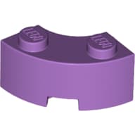 Brick Round Corner 2 x 2 Macaroni with Stud Notch and Reinforced Underside [New Style]