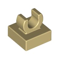 Tile Special 1 x 1 with Clip with Rounded Edges