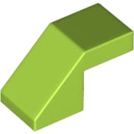 Slope 45° 2 x 1 with 2/3 Inverted Cutout and no stud