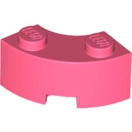 Brick Round Corner 2 x 2 Macaroni with Stud Notch and Reinforced Underside [New Style]