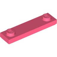 Plate Special 1 x 4 with 2 Studs with Groove [New Underside]