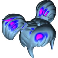 Hair 2 Pig Tails and Bangs, Iridescent print