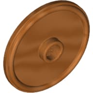 Shield Round with Stud and Raised Rim [Plain]