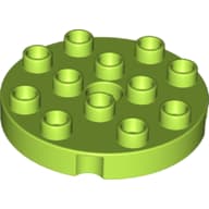 Duplo Plate Round 4 x 4