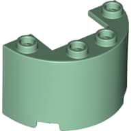 Cylinder Half 2 x 4 x 2 with 1 x 2 Cutout