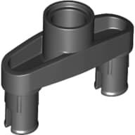 Technic Pin Connector 3L with 2 Pins and Center Hole [Pin Ridges Across Part]