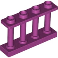 Fence Spindled 1 x 4 x 2 [4 Top Studs]