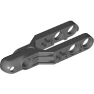 Technic Steering Arm 5.5 x 2 with Towball Socket Rounded, Chamfered [Reinforced]