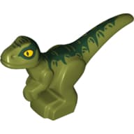 Animal, Dinosaur, Raptor, Baby, Dark Green Stripes