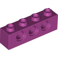 Technic Brick 1 x 4 [3 Pin Holes]