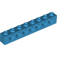 Technic Brick 1 x 8 [7 Pin Holes]