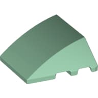 Wedge Curved 4 x 3 No Studs [Plain]