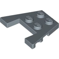 Wedge Plate 3 x 4 with Stud Notches [Reinforced Underside]