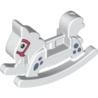 Duplo Rocking Horse with Coral Reins Print