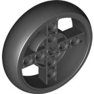 Wheel 57 x 14 with 4 Spokes with 2 Holes and Black Integral Tire