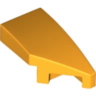 Slope Curved 2 x 1 with Stud Notch Right