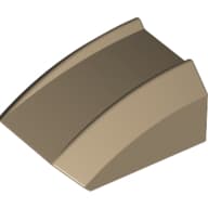 Slope Curved 2 x 2 with Lip, No Studs