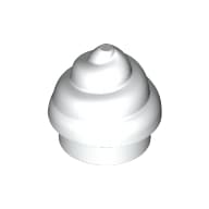 Plate Round 1 x 1 Swirled Top / Poo