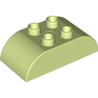 Duplo Brick 2 x 4 Curved Top