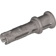 Technic Pin Long with Friction Ridges Lengthwise and Stop Bush [3 Lateral Holes, Big Pin Hole]