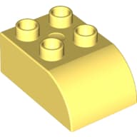 Duplo Brick 2 x 3 with Curved Top