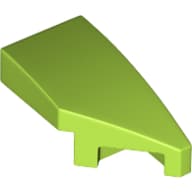 Slope Curved 2 x 1 with Stud Notch Right