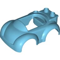 Duplo Car Body 4 x 6 x 1 1/2 with Two Studs at Back