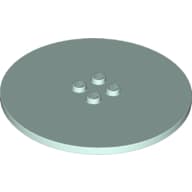 Plate Special Round 8 x 8 with 2 x 2 Center Studs with Groove