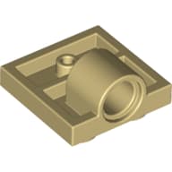 Plate Special 2 x 2 with 1 Pin Hole [Complete Underside Rib]