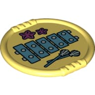 Duplo Disk with Xylophone and Starfish Print