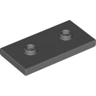 Plate Special 2 x 4 with Groove and Two Center Studs (Jumper)