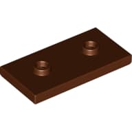 Plate Special 2 x 4 with Groove and Two Center Studs (Jumper)