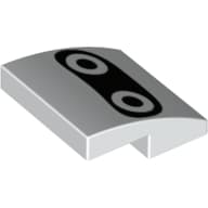 Slope Curved 2 x 2 x 2/3 with Blooper Eyes Print