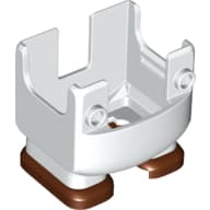 Nintendo Figure, Legs and Overalls with Two Front Studs and Reddish Brown Feet, with Internal Prongs for Fire Suit