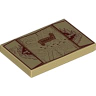 Tile 2 x 3 with Marauders Map with 'DRACO' Print