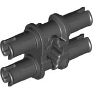 Technic Pin Double with Axle Hole - Squared Holes