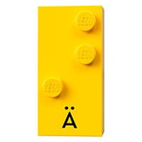 Braille Brick 2 x 4 with 3 Studs ⠜ and 'Ä' print