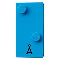 Braille Brick 2 x 4 with 2 Studs ⠡ and 'Å' print