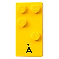 Braille Brick 2 x 4 with 4 Studs ⠫ and 'À' print