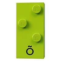 Braille Brick 2 x 4 with 3 Studs ⠪ and 'Õ' print