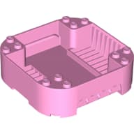 Pod, Square Rounded Corners, Back, 8 x 8 x 2, Corner Studs, and Recessed Slots