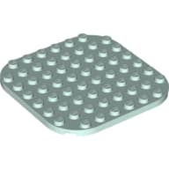 Plate Round Corners 8 x 8