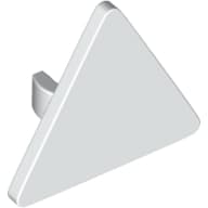 Road Sign Clip-on 2.2 x 2.667 Triangular with Open O Clip