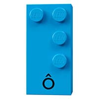 Braille Brick 2 x 4 with 4 Studs ⠹ and 'Ô' print