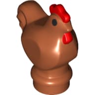 Animal, Chicken with Red Comb Pattern, Black Eyes print